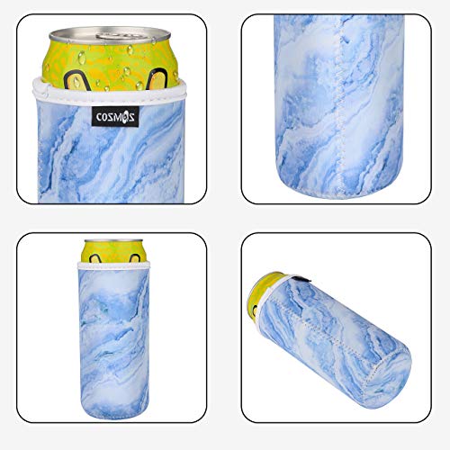 CM Pack of 4 Tall Boy Can Sleeves Soft Neoprene Tallboy Can Covers Bottle Insulators Can Cooler for 24 Fluid Ounce Energy Beer Beverage Drink Cans - Image 4