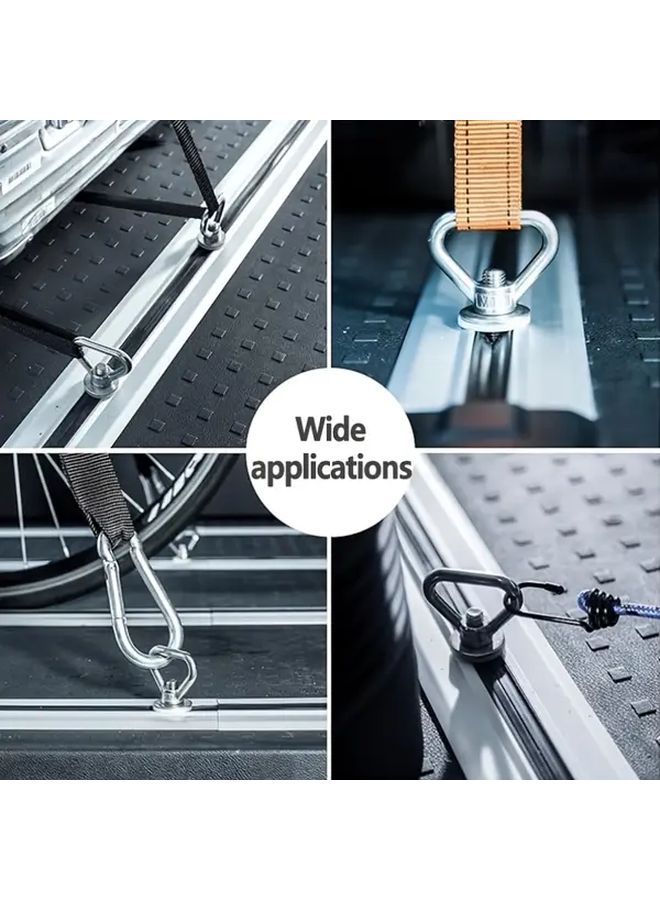 4pcs RV Sunshade Track Stopper Hook Quick Release Guide Rail Cargo Fixation - Image 5