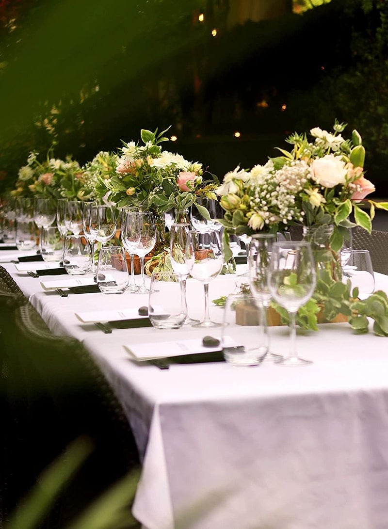 DubaiGallery Folding Table - Foldable Heavy Duty Plastic Table for Indoor & Outdoor Parties, Picnic, Camping, Wedding BBQ Catering, Garden Dining - Fold-In-Half Portable Utility Table - White - 6ft - Image 5