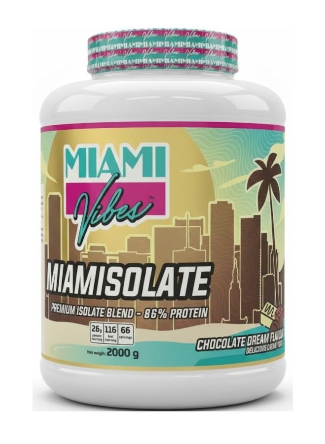 Miami Vibes Isolate Protein Chocolate Flavour 2000Gram