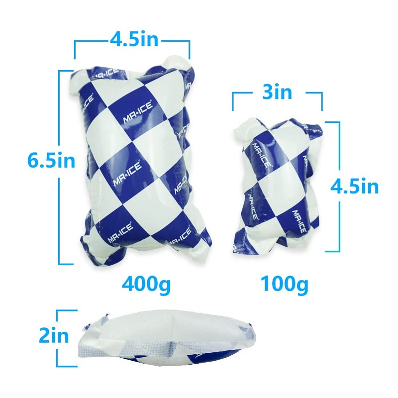 Mrice Shipping Cold Packs Ice Pack Sheets for Coolers Reusable, Ice Packs for Shipping Frozen Food, Shipping Dry Ice Pack Freezer Pack for Lunch Bag Long Lasting Cool Packs for shipping, 6.9"x4.7" 15 Sheets - Image 2