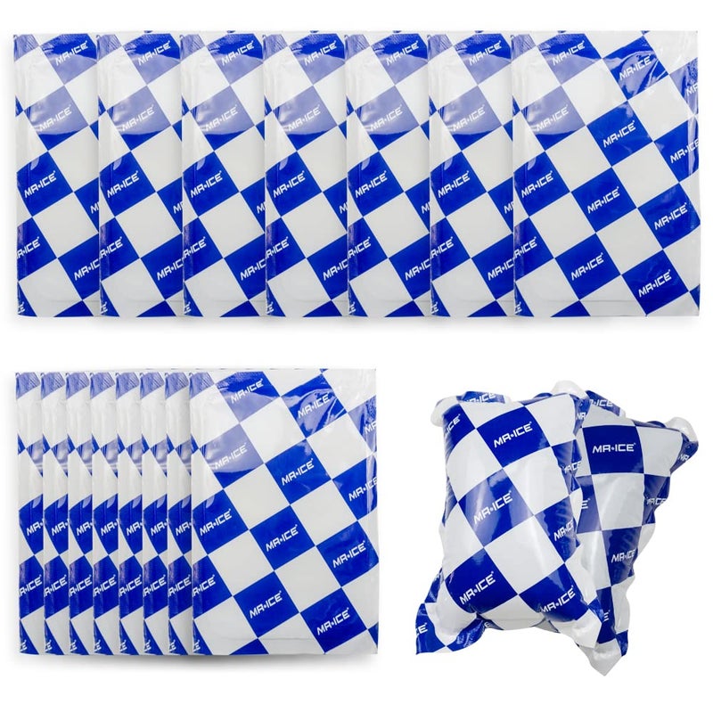 Mrice Shipping Cold Packs Ice Pack Sheets for Coolers Reusable, Ice Packs for Shipping Frozen Food, Shipping Dry Ice Pack Freezer Pack for Lunch Bag Long Lasting Cool Packs for shipping, 6.9"x4.7" 15 Sheets - Image 1