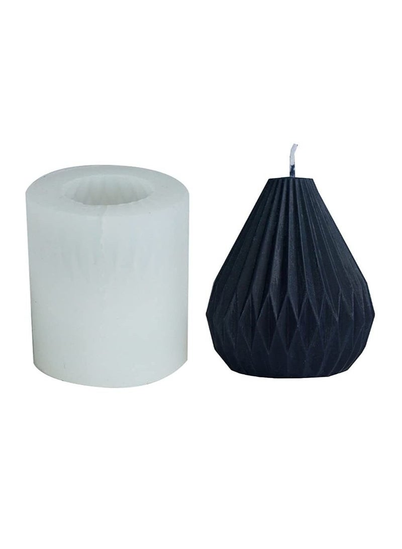 Captaintech 3D Pear Shape Silicone Mold for Plaster Candle Making Baking Chocolate Cake Dessert Pastry Mousse Mould Resin Molds, Model Silicone, Epoxy Molds for Making Resin Molds - Image 1