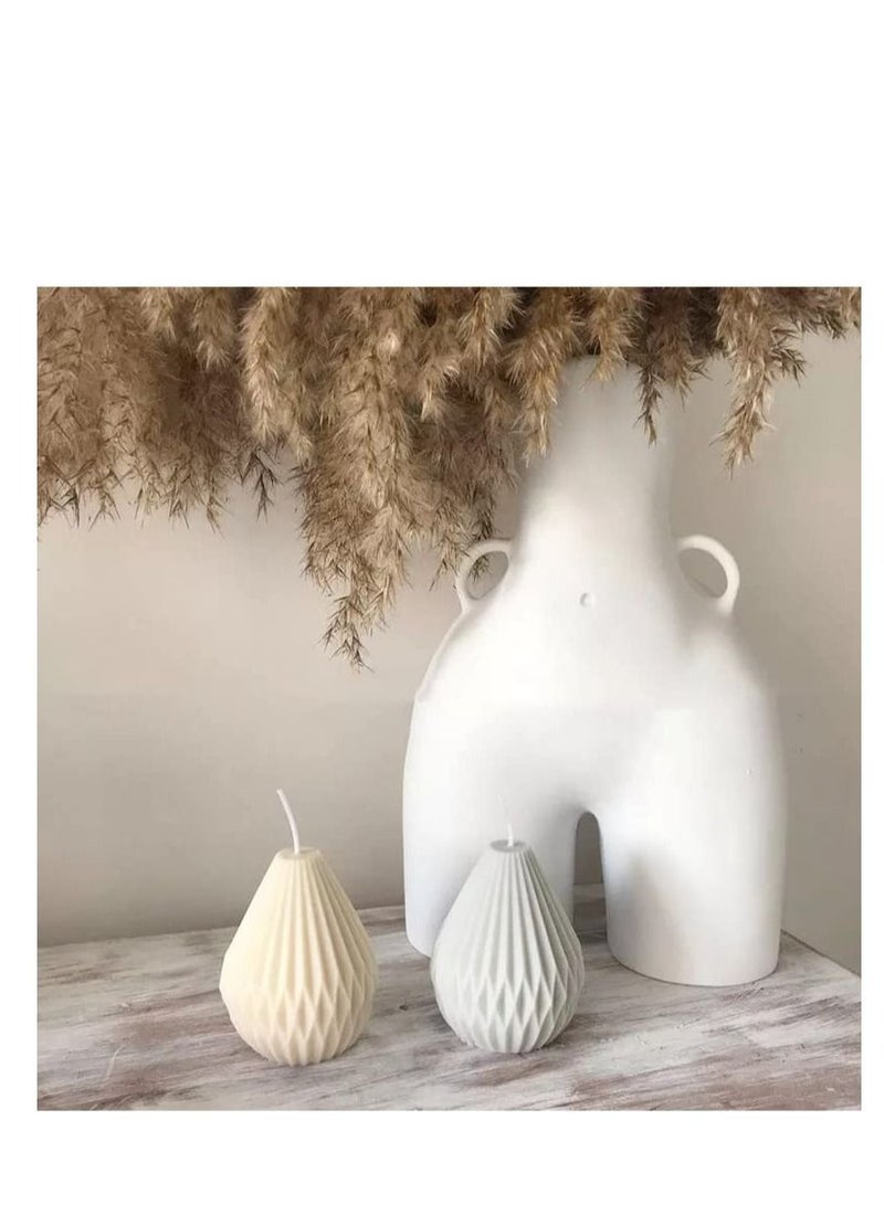 Captaintech 3D Pear Shape Silicone Mold for Plaster Candle Making Baking Chocolate Cake Dessert Pastry Mousse Mould Resin Molds, Model Silicone, Epoxy Molds for Making Resin Molds - Image 3