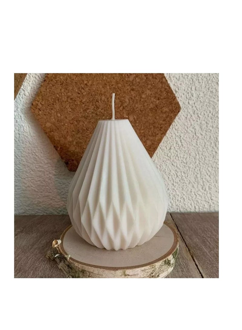 Captaintech 3D Pear Shape Silicone Mold for Plaster Candle Making Baking Chocolate Cake Dessert Pastry Mousse Mould Resin Molds, Model Silicone, Epoxy Molds for Making Resin Molds - Image 2