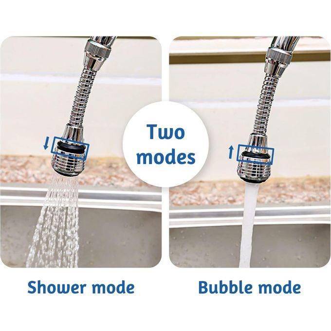 zoba 360-Degree Adjustable Faucet with Filter for Bathroom and Kitchen – 2 Pieces - Image 3