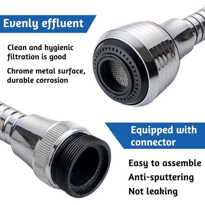 zoba 360-Degree Adjustable Faucet with Filter for Bathroom and Kitchen – 2 Pieces - Image 4