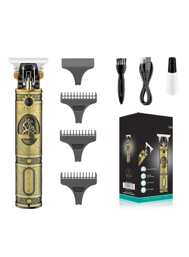 ماكينة حلاقة شعر احترافية لاسلكية – هيكل معدني كلاسيكي مع شفرات ستانلس ستيل - Image 1