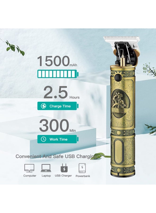 ماكينة حلاقة شعر احترافية لاسلكية – هيكل معدني كلاسيكي مع شفرات ستانلس ستيل - Image 2