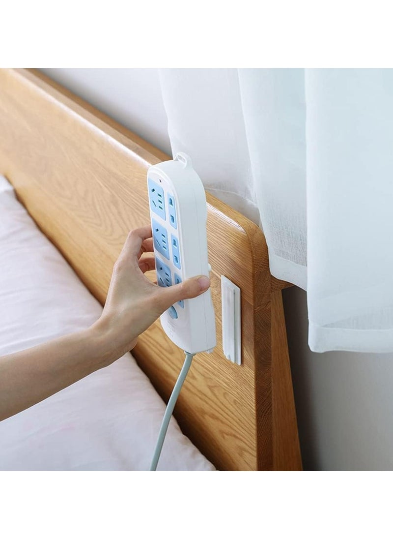 Oasisgalore 4pcs Self-Adhesive Power Strip Holders, Punch-Free Socket Organizer for Wall or Desktop  - Image 3