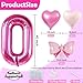 Florisland 40 Inch Huge Pink 4 Birthday Balloon for Girls Foil Mylar Helium Pink 4 Balloon Number for Girls 4th Birthday DecorationsParty Decorations Celebrations Party Supplies Favors Backdrops - Image 4