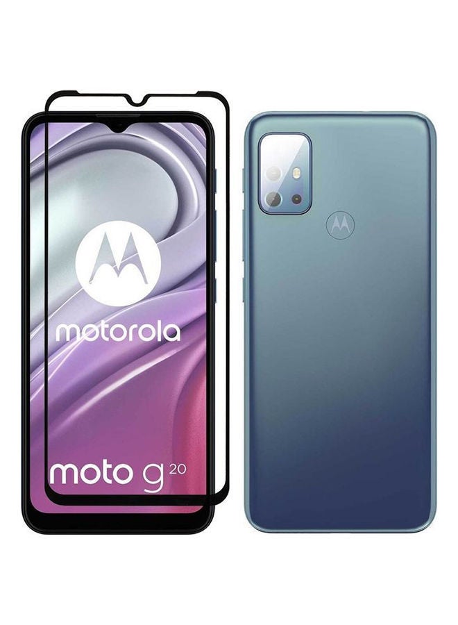 NIBEMINENT Screen Protector Tempered Glass For Motorola Moto G20 6.5 inch Clear - Image 2