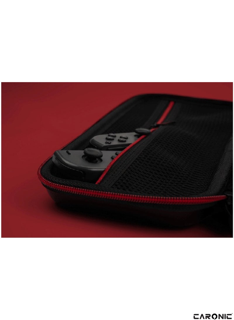 CARONIC Case compatible With Nintendo Switch And Oled Shockproof Waterproof Case Bag with soft Liner  - Image 5