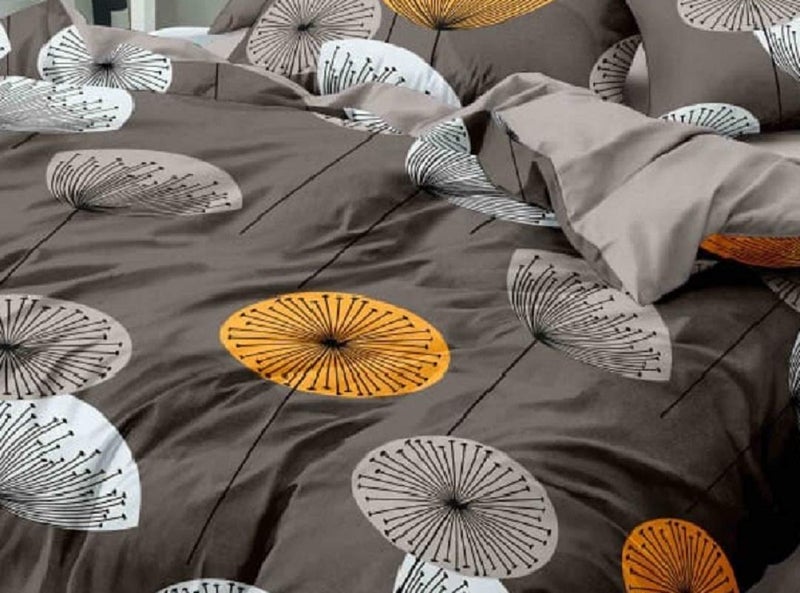 Laying Style غطاء لحاف كينغ سايز من قطن غلاسي الناعم بتصميم لايينغ ستايل™ II غطاء رازاى II غطاء لحاف لحجم سرير مزدوج بسحاب (دوهرات) 225x250 سم متعدد الألوان - Image 2