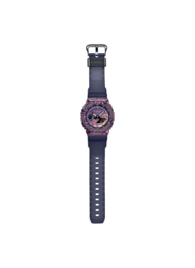G-SHOCK - Casio G-shock Limited Milky Way Edition Men's Watch GM-2100MWG-1A octagonal bezel in purple ion-plated metal with a laser-printed galaxy motif - Image 1