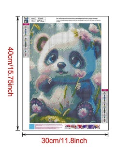 Excefore DIY 5D Diamond Painting Kits for Adults Beginners, Panda Diamond Painting Kits Round Drill Diamond Art Kits Picture Arts Craft for Home Decor 12x16 inch  - Image 5