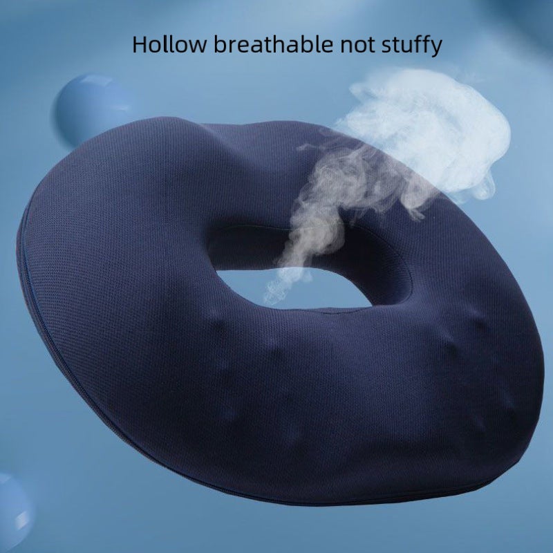 Ergonomic Seat Cushion: Bamboo Charcoal Short Plush - Breathable Air Circulation Design for Office Workers & Business Bulk Use - Image 3