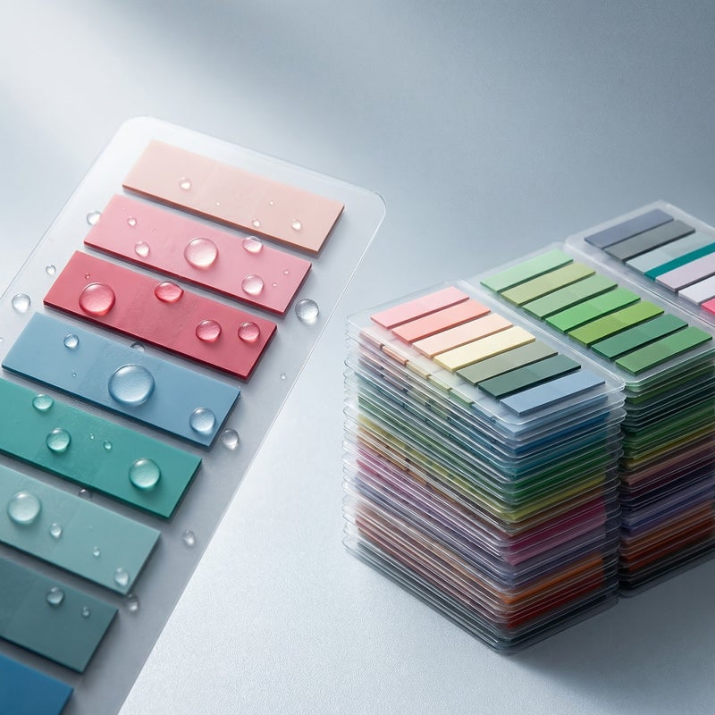 4800 Adhesive Label Stickers with Tabs for School Office Book Annotation Filing Supplies - Image 1