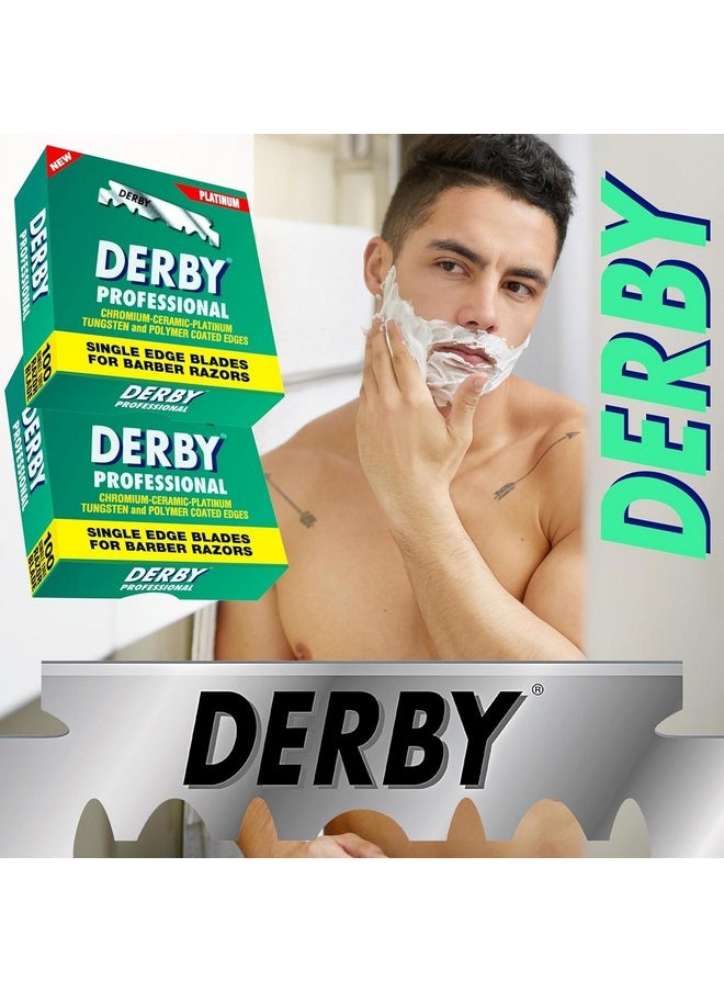 Derby - 200 "Derby Professional" Single Edge Razor Blades for straight razor - Image 1