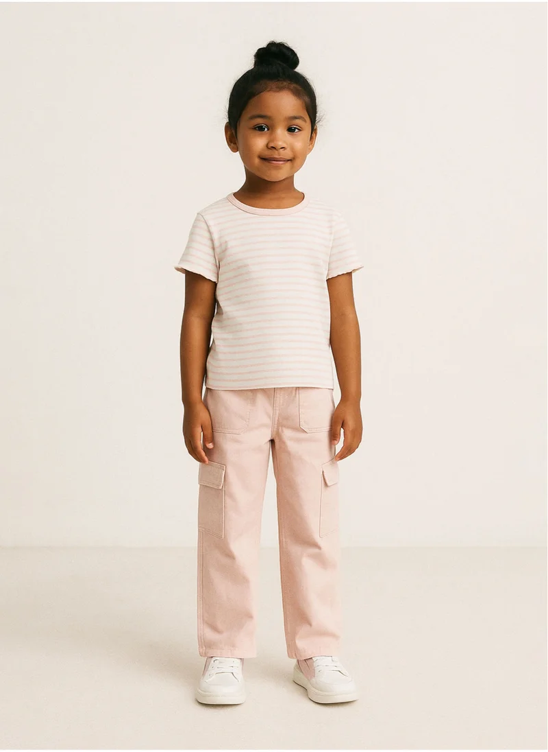 MINOTI Teen Girls Ribbed T-shirt