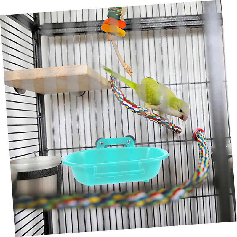 Outanaya Parrot Bath Box Bird Bathtub Bird Cage Accessory Parakeet Bath for Cage - Image 4