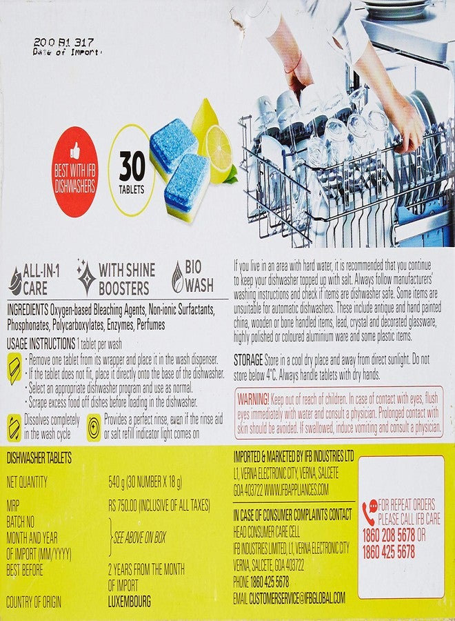 IFB Essentials Dishwasher Tablets - Combo of 2, Yellow - Image 3