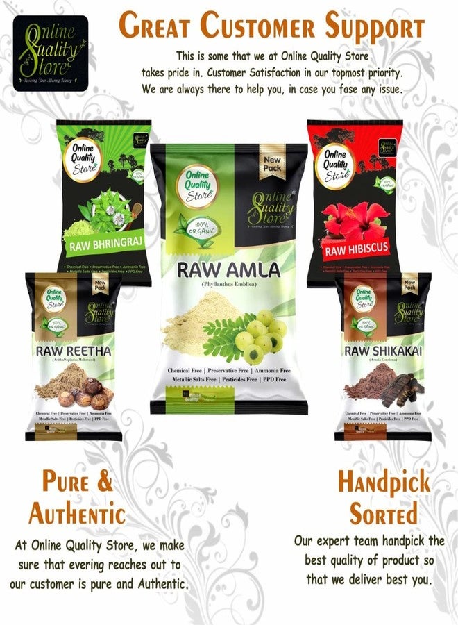 Online Quality Store herbal hair shampoo and hair mask(RAw form -Amla,Reetha, Shikakai,bhringraj and Hibiscus) (Raw_Reetha_Amla_Shikakai_Bringraj_Hibiscous_1000g) - Image 3