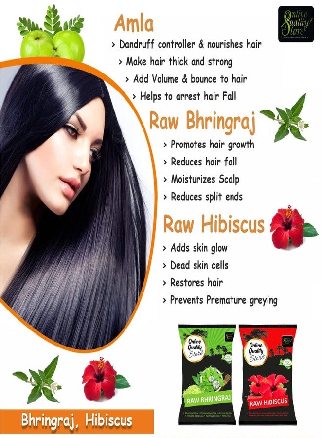 Online Quality Store herbal hair shampoo and hair mask(RAw form -Amla,Reetha, Shikakai,bhringraj and Hibiscus) (Raw_Reetha_Amla_Shikakai_Bringraj_Hibiscous_1000g) - Image 4