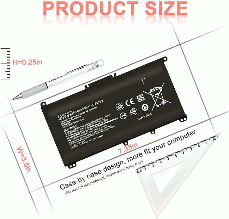 Wistar HT03XL Battery for HP L11119-855 HW03XL 7265NGW Pavilion 15-DB Series14M-DH0003DX 14M-DH1003DX 15T-CS200 15-DY0013DX 15-DY1023DX 15-DY1751MS 15-CS3073CL - Image 3
