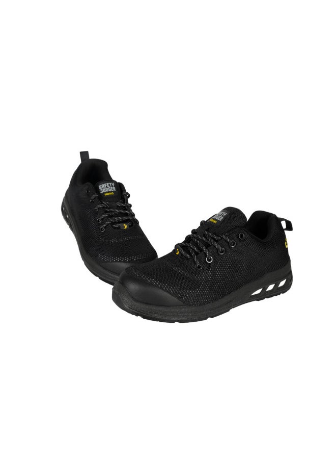 SAFETY JOGGER - 189-30 Safety Jogger Mens Casual Shoes ECOFITZ S1P Black - Image 1