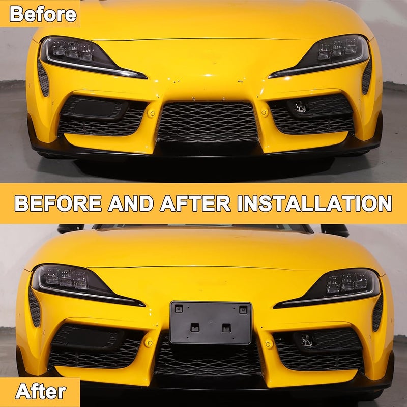 Sekhyna License Plate Frame Bracket for Toyota Supra GR A90 A91 MK5 (2019-2025) - No Drill Front Bumper Holder - Image 2