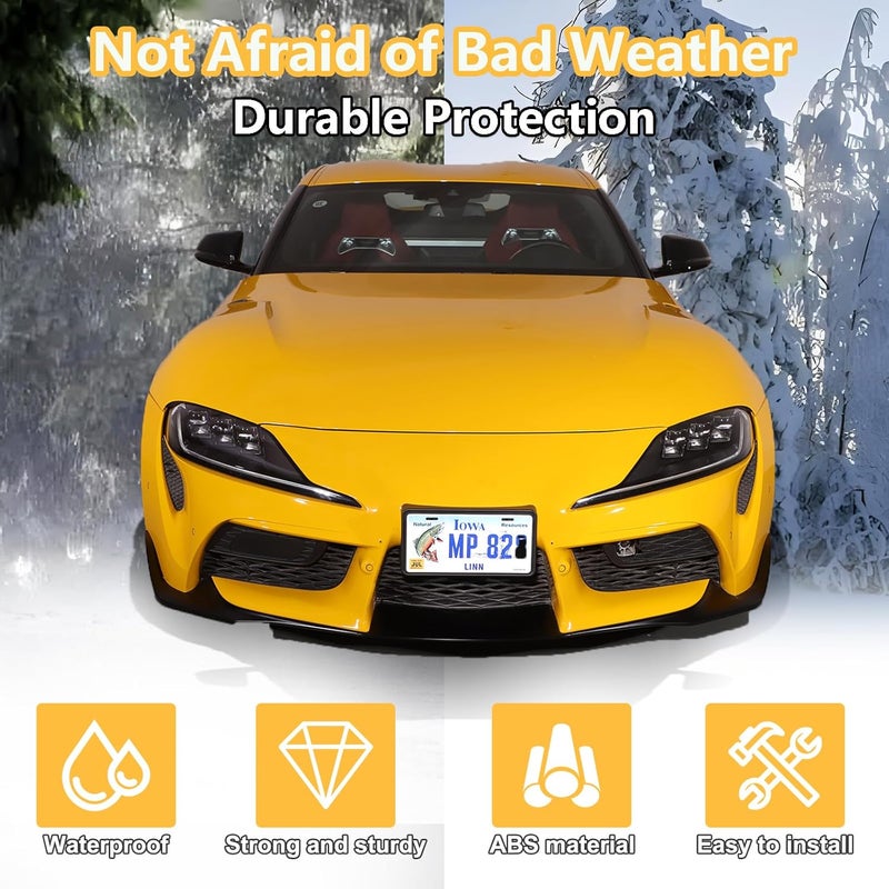 Sekhyna License Plate Frame Bracket for Toyota Supra GR A90 A91 MK5 (2019-2025) - No Drill Front Bumper Holder - Image 5