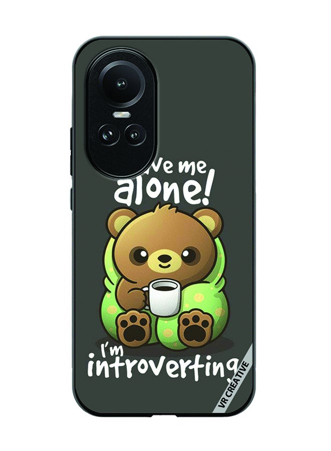 VR CREATIVE Protective Case Cover For Oppo Reno 10 Pro Leave Me Alone Design Multicolour - Image 1