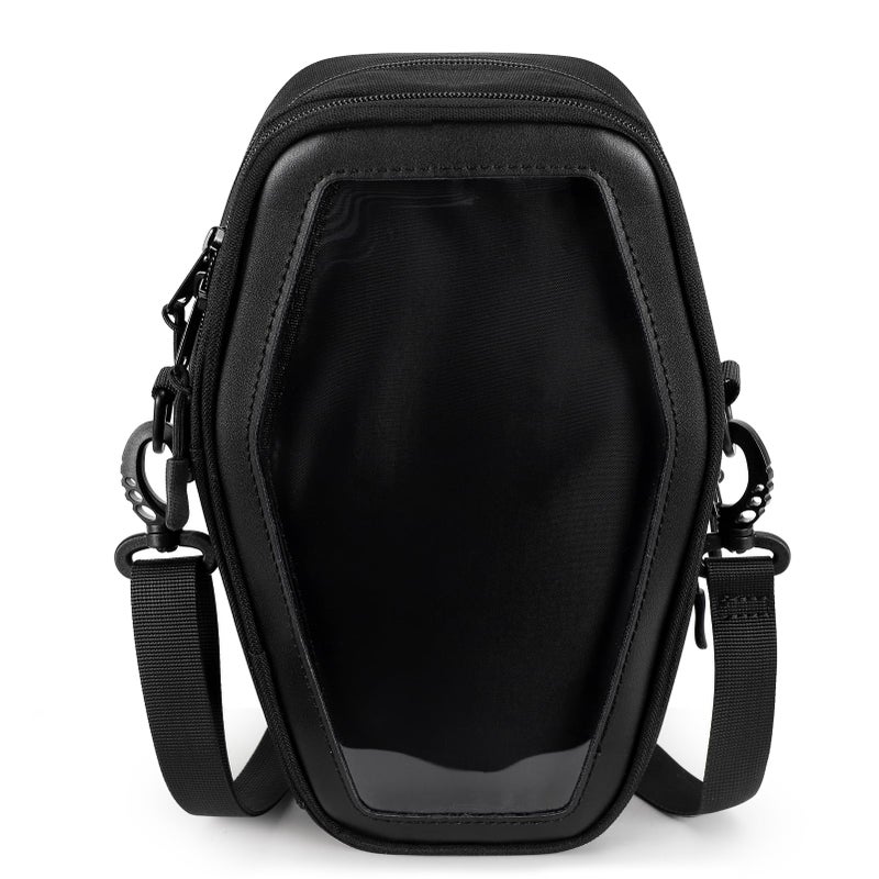 STEAMEDBUN Ita Coffin Purse with Insert Gothic Crossbody Bag for Halloween - Image 1