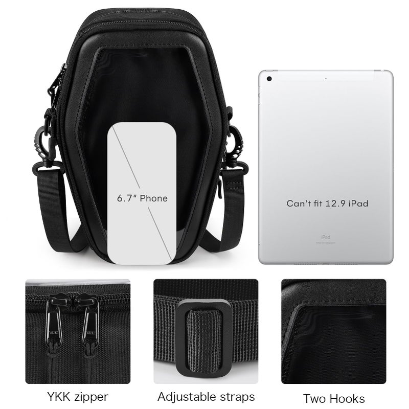 STEAMEDBUN Ita Coffin Purse with Insert Gothic Crossbody Bag for Halloween - Image 5