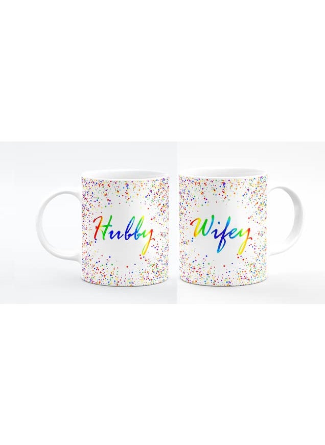 The Click India The Click India Mr and Mrs Printed Couples Mug Set of 2 Gift for CoupleHusband WifeNewly Married Couple Gifts for AnniversaryBirthdayValentine DayEngagement Mr mrs 13  - Image 1