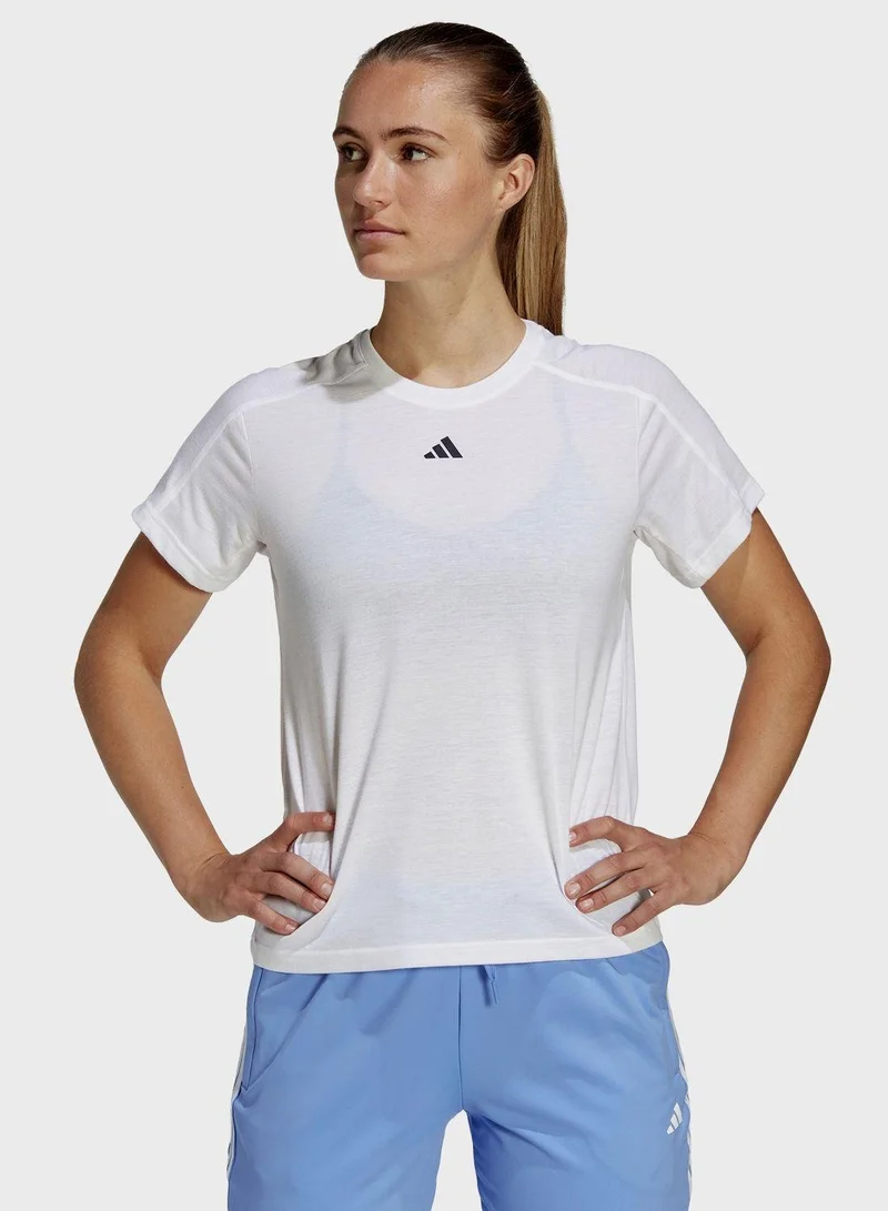 Adidas Aeroready Workout Essentials Crew Neck T-Shirt