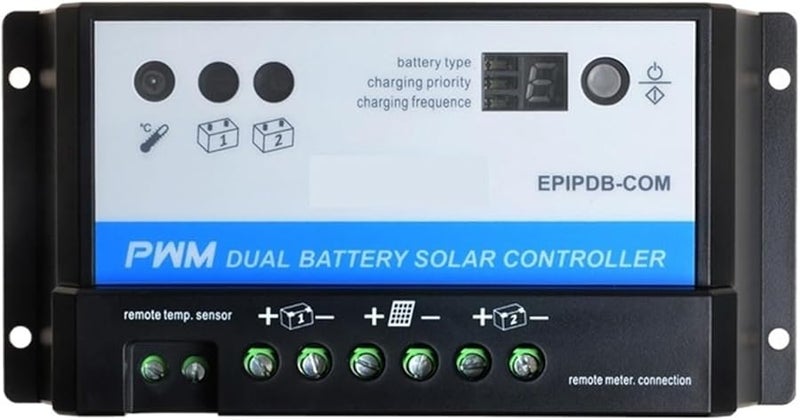 10A PWM Solar Charge Controller Dual Battery 12V 24V Work With MT 1 Optional - Image 2