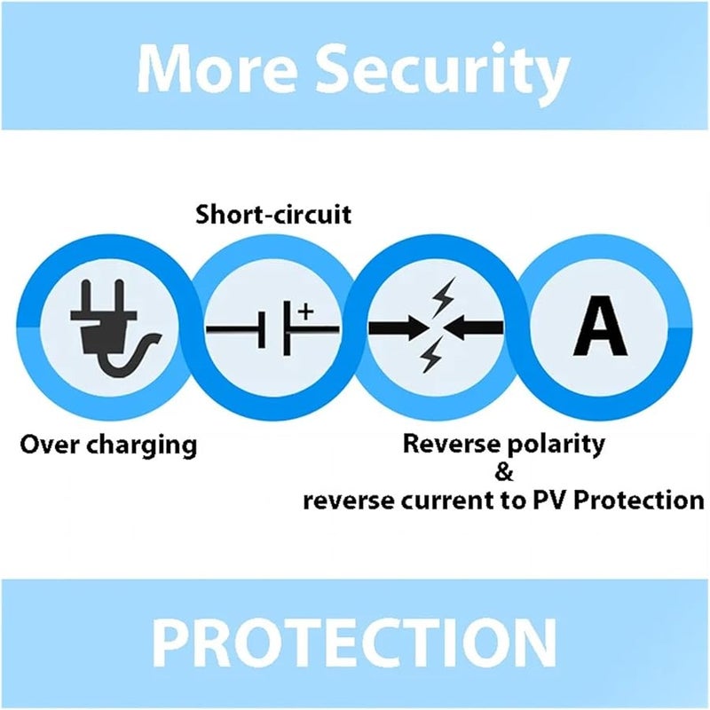 10A PWM Solar Charge Controller Dual Battery 12V 24V Work With MT 1 Optional - Image 5