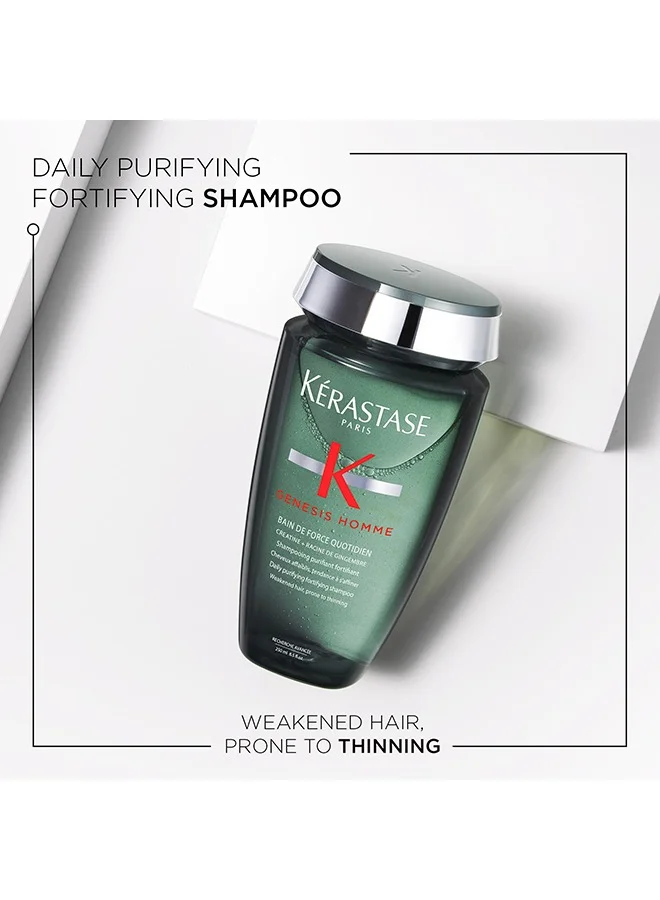 KERASTASE Kerastase Genesis Homme Purifying Shampoo For Weakened Hair For Men - 250 ml