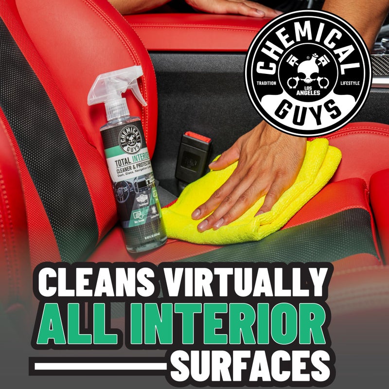 Chemical Guys Total Interior Cleaner & Protectant - New Car Scent, Car Cleaning Spray, Cleans and Protects Leather, Vinyl, Plastic, Rubber, and Glass, Safe for Trucks, SUVs, Jeeps, RVs & More - 16 oz - Image 2