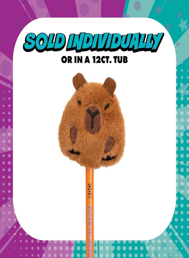 Geddes Raymond Geddes Capybara Plush Pens - Pack of 12 - Adorable Soft Capybara-Topped Pens with Black Ink - Image 3