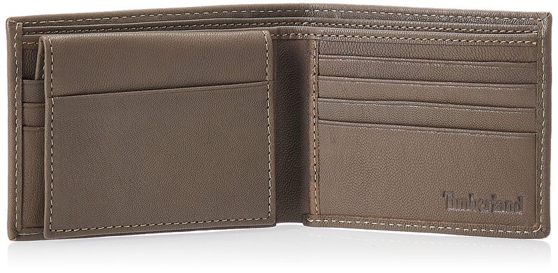 Timberland Men's RFID Blocking Wallet â€“ Genuine Leather Passcase with Removable ID Holder, 6 Card Slots, 2 Billfold Pockets, Slim Design, Charcoal, One Size - Image 5