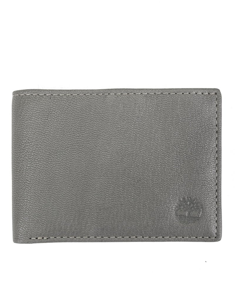 Timberland Men's RFID Blocking Wallet â€“ Genuine Leather Passcase with Removable ID Holder, 6 Card Slots, 2 Billfold Pockets, Slim Design, Charcoal, One Size - Image 1