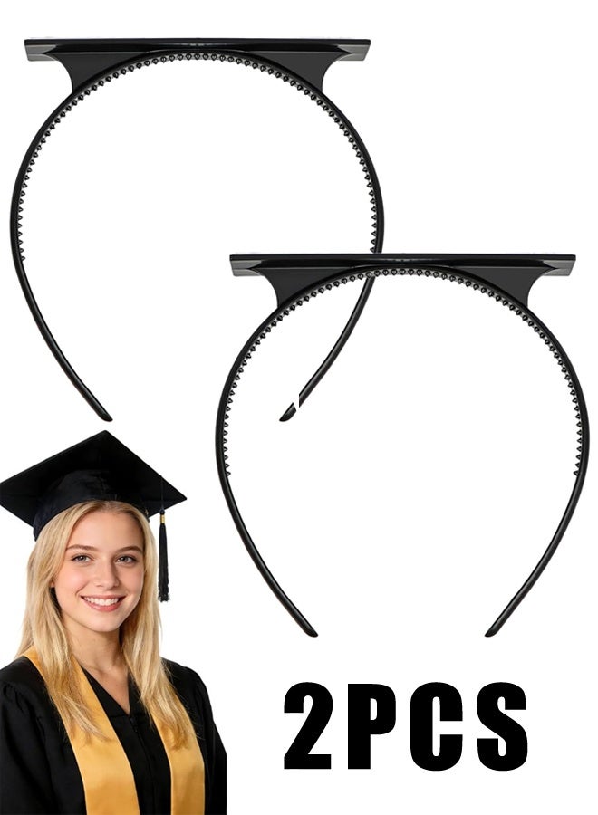 2PCS Graduation Cap Headband, Anti-slip Hairband Graduation Hat Accessory for Graduates - Image 1