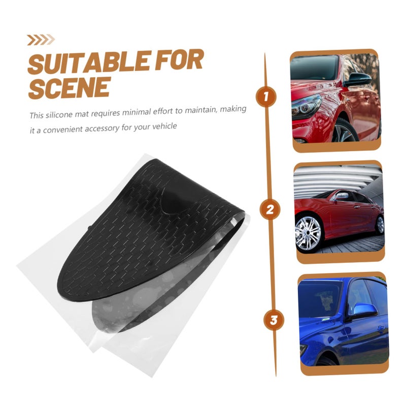 Silicone Dashboard Mat Non Slip Grip Pad for Phone Keys and Accessories Black - Image 4