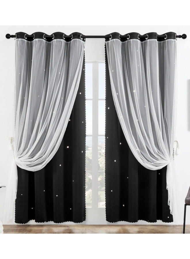 KYD 1 Panel Fabric Nation Blackout Curtains Thermal Insulated Bedroom Curtains for Living Room 100x250cm - Image 2