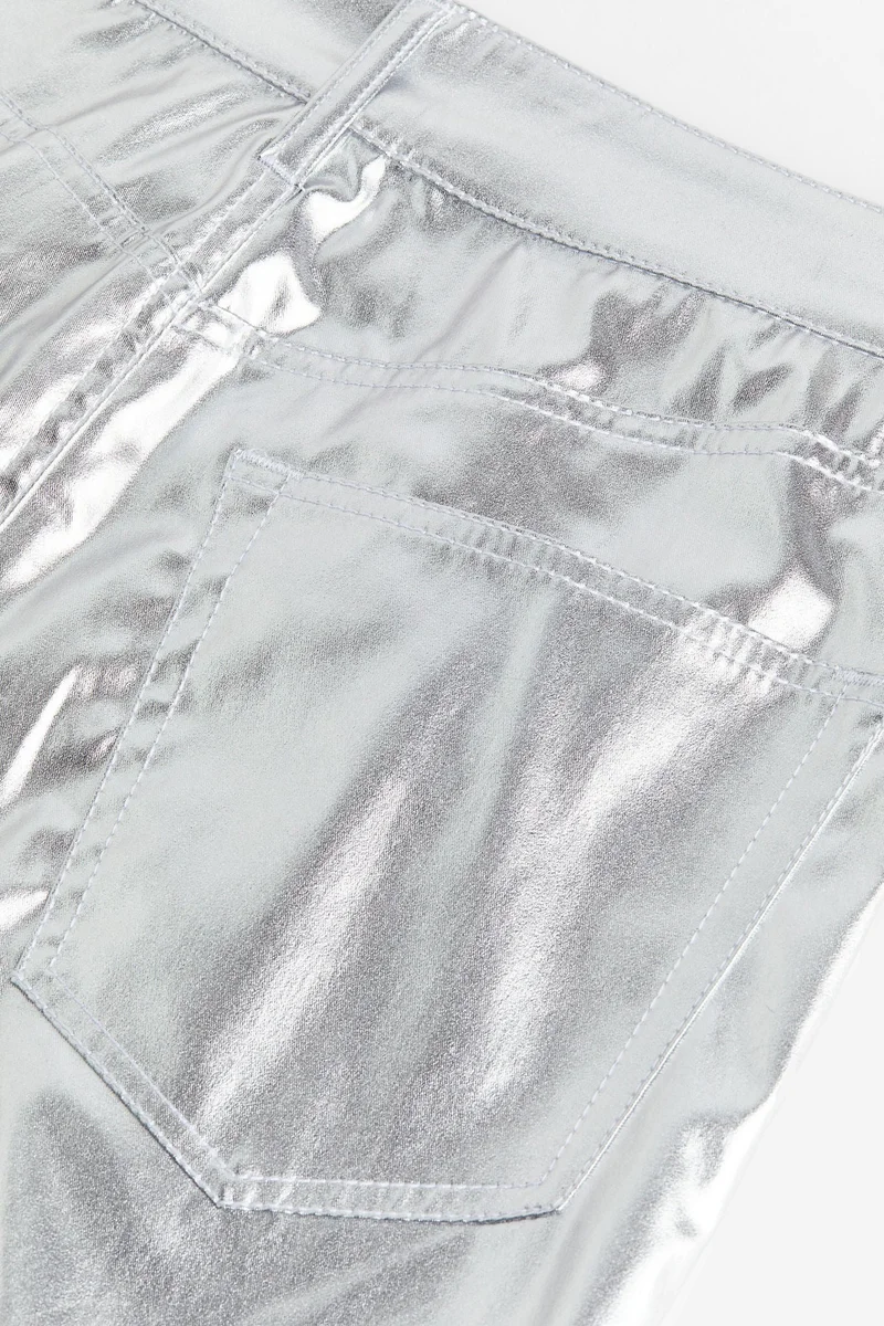 H&M 90s Straight Coated Trousers