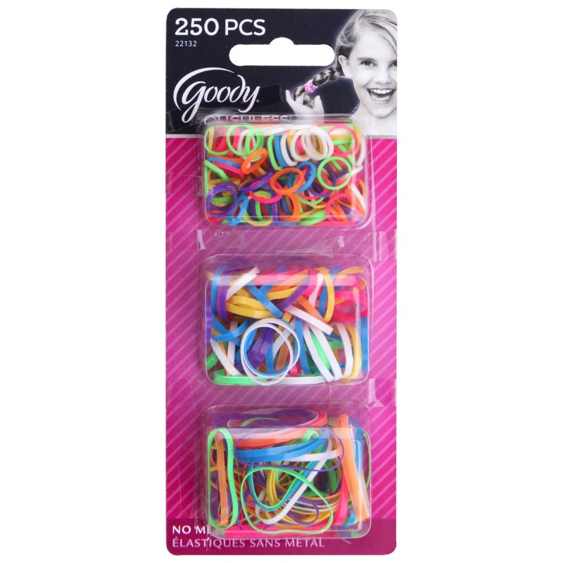 Goody Ouchless Polybands Elastics, Multi Size, 250 ct