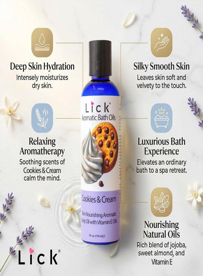 ليك زيت استحمام عطري برائحة الكوكيز والكريمة - روائح حلوى كريمية - زيوت استحمام مريحة، 4 أونصة - Image 5